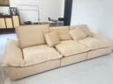 耶尔帆船沙发客厅2025新款中古风可移动靠背云朵棉麻雪尼尔沙发 1.4米单人位 雪尼尔1.2M宽固定坐深羽绒坐垫 实拍图