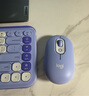 罗技（Logitech）POP ICON KEYS无线蓝牙键盘 AI轻音薄膜电脑办公键盘鼠标套装 mac ipad键鼠套装泡泡键盘自定义键 POP ICON COMBO 紫色 实拍图