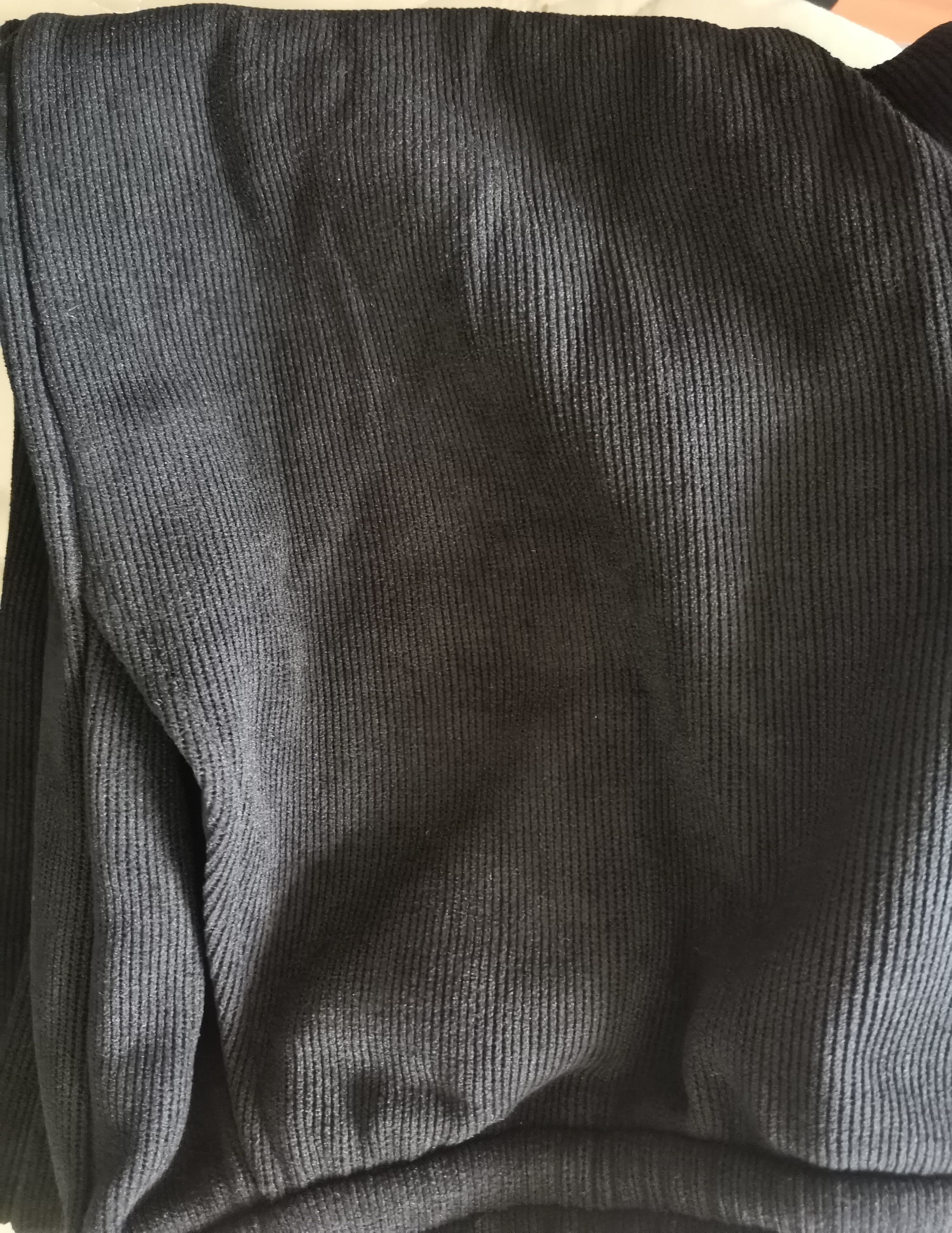 浪莎白色雪尼尔窄版阔腿裤女春秋薄款高腰垂感直筒灯芯绒休闲运动长裤 实拍图