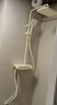 箭牌（ARROW）淋浴花洒套装增压浴室沐浴按键花洒全套手持淋浴器喷头淋浴套装 奶白钢琴按键款大置物台喷枪花洒 实拍图
