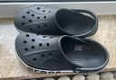 卡骆驰crocs洞洞鞋贝雅卡骆班轻便耐磨一脚蹬休闲鞋|205089 黑色/白色-066 44 (280mm) 实拍图
