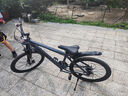 永久山地车自行车成人男女学生变速铝合金油碟公路自行车越野减震单车 摩天灰【铝架 线碟刹】减震+礼包 24寸24速【推荐145-170cm】 实拍图
