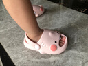 SEVEN ONLY OLINE口水鲨儿童拖鞋男童女孩夏季2025新款居家用软底婴幼儿宝宝凉拖鞋 粉色 14 0 内长14cm 脚长约13.5穿 实拍图