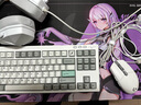 首席玩家（1st player）NEO87三模客制化机械键盘无线蓝牙Gasket结构全键热插拔办公电竞专用键盘RGB自定义驱动 月辉白 三模 88键 实拍图
