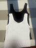 浪莎吊带背心女春秋内搭外穿季薄款打底性感美背防走光 黑+白 均码 实拍图