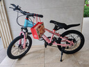 凤凰山地自行车男女变速山地车碟刹青少年儿童自行车学生单车 星际 蓝粉【变速+辐条轮】 18寸【适合120-155cm】 实拍图