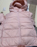 巴拉巴拉童装儿童羽绒服两件套男童女童宝宝冬装连帽外套 红白色调00361 130 充绒量46g 实拍图