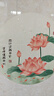 卫生间装饰画莲花净秽厕所贴画新中式客厅玄关厨房九鱼图自粘贴纸 莲花净秽 30*30CM 独立贴纸水晶画面/自带背胶 实拍图