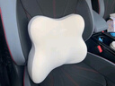 汽车头枕护颈枕车用靠枕座椅腰靠套装车内脖枕记忆棉护腰车载枕头 【双拼粉】回弹乳胶 舒享头枕+腰靠 实拍图
