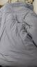 红豆家纺亲肤水洗棉被套单人150x200被单单件可裸睡床单被罩套床上四件套 蓝小格+蓝灰【亲肤柔软 可裸睡】 1.2m床单款三件套【被套1.5*2m】 实拍图