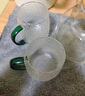 京东京造 玻璃杯 耐热泡茶水杯子锤纹凉水咖啡杯300ml*2 实拍图