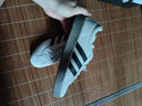 adidas T头鞋 VL COURT复古板鞋德训鞋男女阿迪达斯轻运动   灰色/黑色/红色(推荐女生选小半码)   40 实拍图