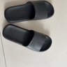 京东京造【抗菌皮纹拖】eva软弹家居防臭浴室夏季新款拖鞋男 黑色 40-41 实拍图