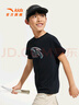 安踏儿童T恤男童短袖速干衣2025夏运动T女童跑步短袖T恤衫A52527116 实拍图