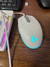 罗技（G）G102 有线游戏鼠标 白色 RGB灯效 吃鸡鼠标 绝地求生 轻量化设计 G102第二代 实拍图