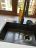 浪鲸（SSWW）厨房水槽枪灰色纳米不锈钢台下盆洗碗池洗菜盆家用一体大单槽TK12 68×46抽拉龙头+实用配件 实拍图
