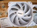 EVESKY积至（EVESKY）暮光风扇12cm发光5V3针ARGB风扇PWM温控炫彩主板神光同步电脑风扇散热 白色正叶  暮光 定色炫彩风扇 实拍图