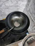 格美仕铁锅陆川炒锅无涂层生铸铁锅家用炒菜锅不粘锅燃气电磁炉适用通用 【免开锅】单手柄圆底+耳 32cm 实拍图