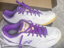 尤尼克斯羽毛球鞋减震耐磨比赛训练专业动力垫SHB101CR白紫42 实拍图