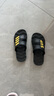 卡帝乐鳄鱼拖鞋男士休闲拖鞋浴室家居一字拖百搭凉拖鞋子 男 1492 黑金 39 实拍图