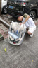 Heekin德国 儿童安全座椅汽车用0-4-12岁婴儿宝宝360度旋转ISOFIX硬接口 尊享灰(遮阳棚+上拉带+侧保护) 实拍图