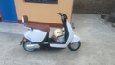 立马电动摩托车MINI 80公里长续航1200W电机60V20Ah铅酸电池外卖家用舒适出行电动车 梦幻白 实拍图