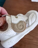 婧麒（JOYNCLEON）婴儿学步鞋0-1岁春夏秋季防滑机能鞋1到3岁婴儿鞋男女宝宝儿童鞋 奶白色 【四季款】 14 码(内长11.5cm 脚长11cm) 实拍图