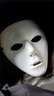 迪柏瑞面具成人男全脸 小丑黑客面具街舞化妆舞会v字恐怖鬼脸仇杀队死神 假面白色 实拍图