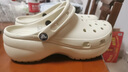 卡骆驰（crocs）女鞋厚底云朵洞洞鞋户外休闲时尚一脚蹬沙滩鞋 206750-2Y2 39-40 实拍图