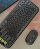 罗技（Logitech）POP ICON KEYS键盘泡泡键盘无线蓝牙双模AI轻音办公键盘无线鼠标键鼠套装送女生女友礼物 POP ICON COMBO黑色 实拍图