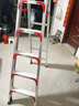 薇纯铝合金梯子人字梯家用折叠梯工程登高梯多功能爬梯便携式双侧扶梯 2.0米 六步梯【加强加固】 实拍图