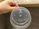 沉弗一次性碗外卖打包盒塑料饭盒快餐盒泡面汤碗带盖圆形食品级餐盒 450ml圆形透明50套 实拍图