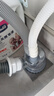 潜水艇洗衣机下水三通接头分水器烘干机排水管地漏二合一下水道防臭神器 Q4.(可地排)接洗手盆/洗衣池+洗衣机 实拍图