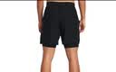 安德玛（Under Armour）春夏Launch男子二合一7英寸跑步运动短裤1382641 黑色001 XL 实拍图