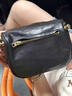 BOYCLN 马鞍包女 软牛皮轻便月牙包轻奢真皮单肩小背包 迷你斜挎手机包 黑色 实拍图