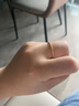 中国珠宝黄金戒指女足金素圈戒指古法光面金戒指送女友老婆情人节生日礼物 光面10圈口约0.3克（单只） 实拍图