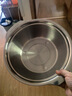 炊大皇 304不锈钢盆筛套装 洗菜盆和面盆调料腌肉盆米筛31cm2件套 实拍图