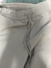 主意范（ZHUYIFAN）米灰色斜切冰丝速干裤子男生夏秋款弯刀褶皱伞兵工装裤休闲长裤男 米灰色【升级款】 (冰丝速干) L 推荐115-135斤 实拍图