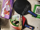双鱼（DOUBLE FISH） 乒乓球拍初学者成品拍双面反胶皮套装快攻型学生业余训练乒乓拍 竖拍 326A 双直短柄 实拍图
