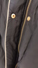 珂莱蒂尔[高克重]鹅绒中长款保暖羽绒外套御寒洋气羽绒服女 黑色 S 实拍图