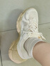 骆驼（CAMEL）复古老爹女鞋厚底增高休闲运动鞋子 K24B09L7022 米色/初雪白 39 实拍图