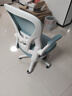 卡弗特人体工学椅电脑椅家用学习椅舒适久坐办公座椅升降转椅书桌椅子  豪华款-白框蓝/旋转扶手-无头枕 实拍图
