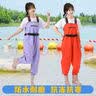 熊火女士下水裤赶海装备大人水裤下半身涉水服全身防水雨裤带雨鞋连体 女款紫色下水裤【3D修身】 40 实拍图