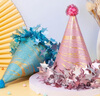 多美忆高档生日帽生日场景布置派对装饰道具成人儿童毛绒球生日帽5件套 实拍图