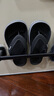 CROCS卡骆驰贝雅卡骆班运动拖鞋男鞋女鞋居家夹脚平底人字拖鞋|205393 黑色/白色-066 43 (270mm) 实拍图