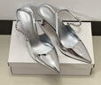 CHARLES&KEITH质感链条尖头高跟凉鞋子女鞋生日礼物女送女友CK1-60280377 Silver银色 38 (245) 实拍图