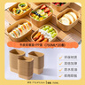 双枪（Suncha）一次性餐盒打包饭盒食品级带盖牛皮纸露营野餐水果盒 750ml*20套 实拍图