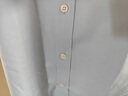 帕托瓦短袖衬衫男士夏季纯色白衬衫男韩版修身商务休闲衬衣白色L 实拍图