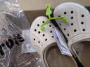 卡骆驰crocs洞洞鞋贝雅卡骆班轻便耐磨一脚蹬休闲鞋|205089 白/深蓝-126 44 (280mm) 实拍图