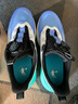 乔丹男大童跑步鞋儿童夏季【轻速2.0】旋钮扣运动鞋子 冰月蓝初音绿40 实拍图